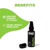 Flaunt Your Ink Soothe Tattoo Healing Gel benefits infographic - calms soothes and repairs tattooed skin