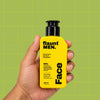 Oil and Acne Control Facewash 100 ml pack held in hand, flaunt MEN.