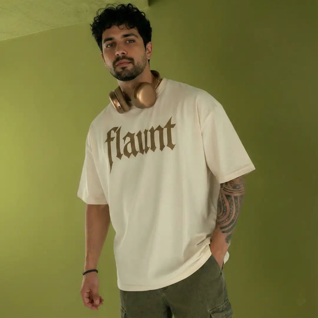 Flaunt Your Ink Golden Sigil oversized printed t-shirt unisex - tattoo lifestyle apparel
